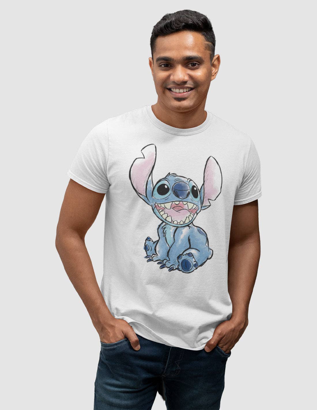 T-shirt Disney Stitch Sketch Homme COTON DIVISION - T-shirt homme - COTTON DIVISION