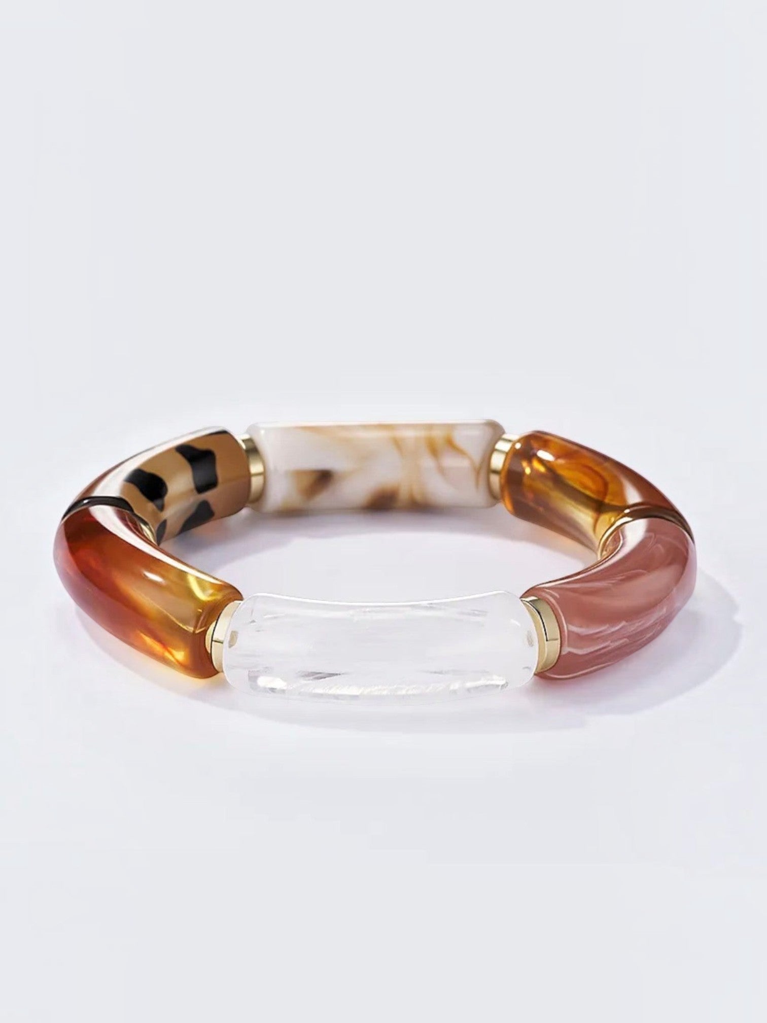 Bracelet élastique tubes multicolore BYREN | ÉLINE L'ATELIER