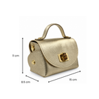 Mini sac à main en cuir grainé GALLANTRY
