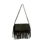 Pochette cuir suédé medium LOUISA LEE