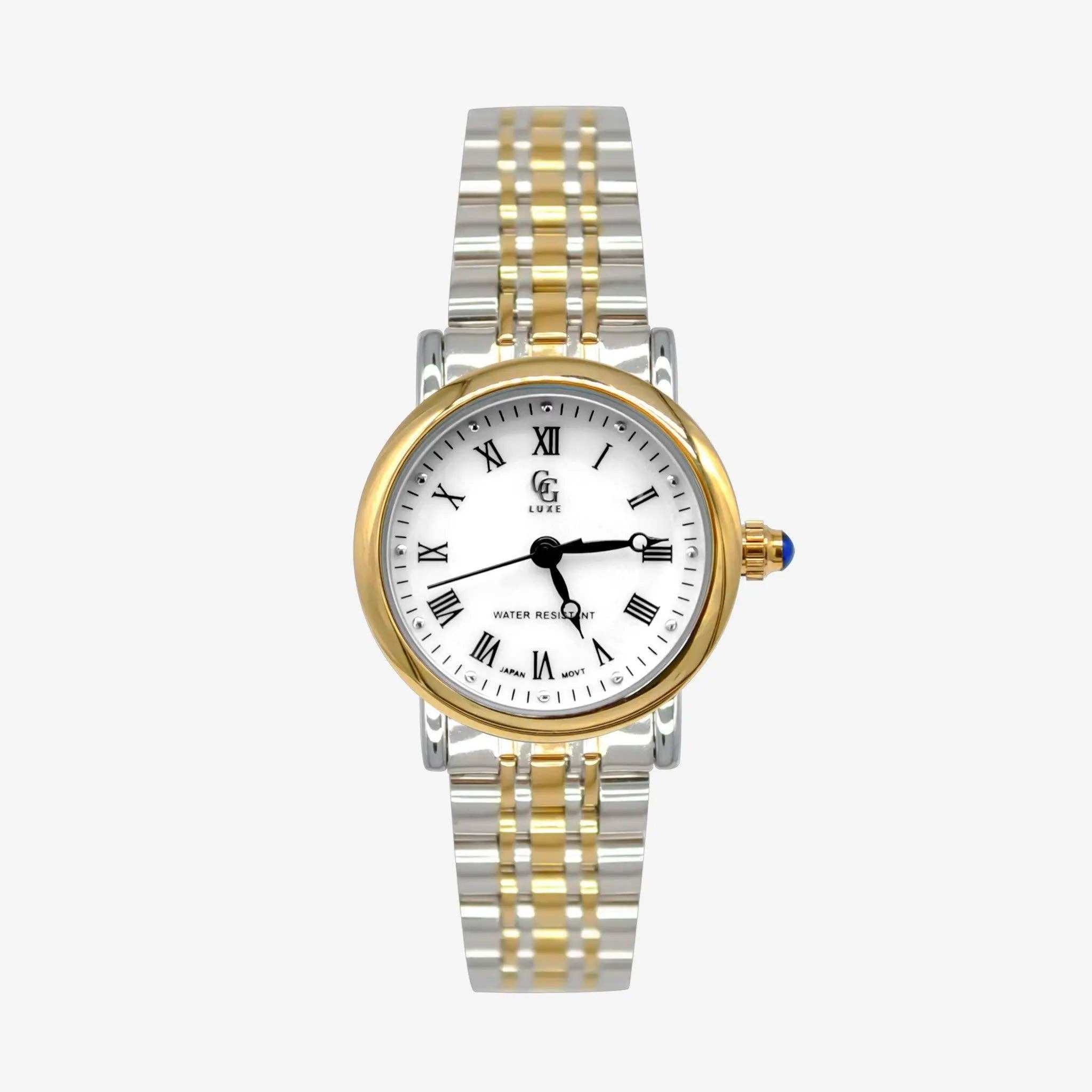 Montre Colette argentée dorée chiffres romains GG LUXE WATCH