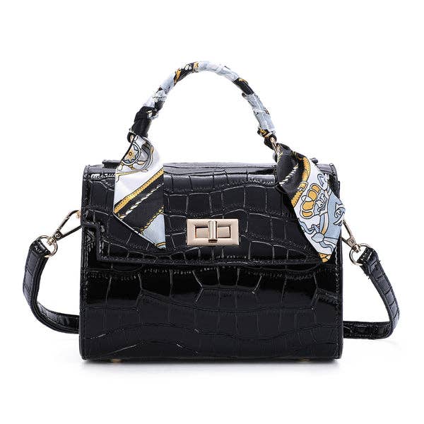 Sac Exotique Gallantry - Effet Croco Luxe