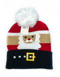 Bonnet de Noël à pompon et motifs festifs LINETA