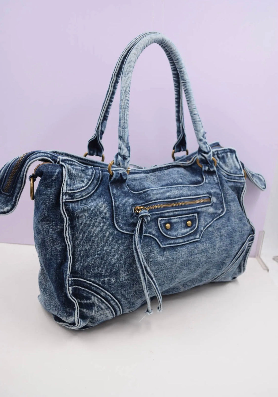 Sac format A4 effet jean SYSTYLE