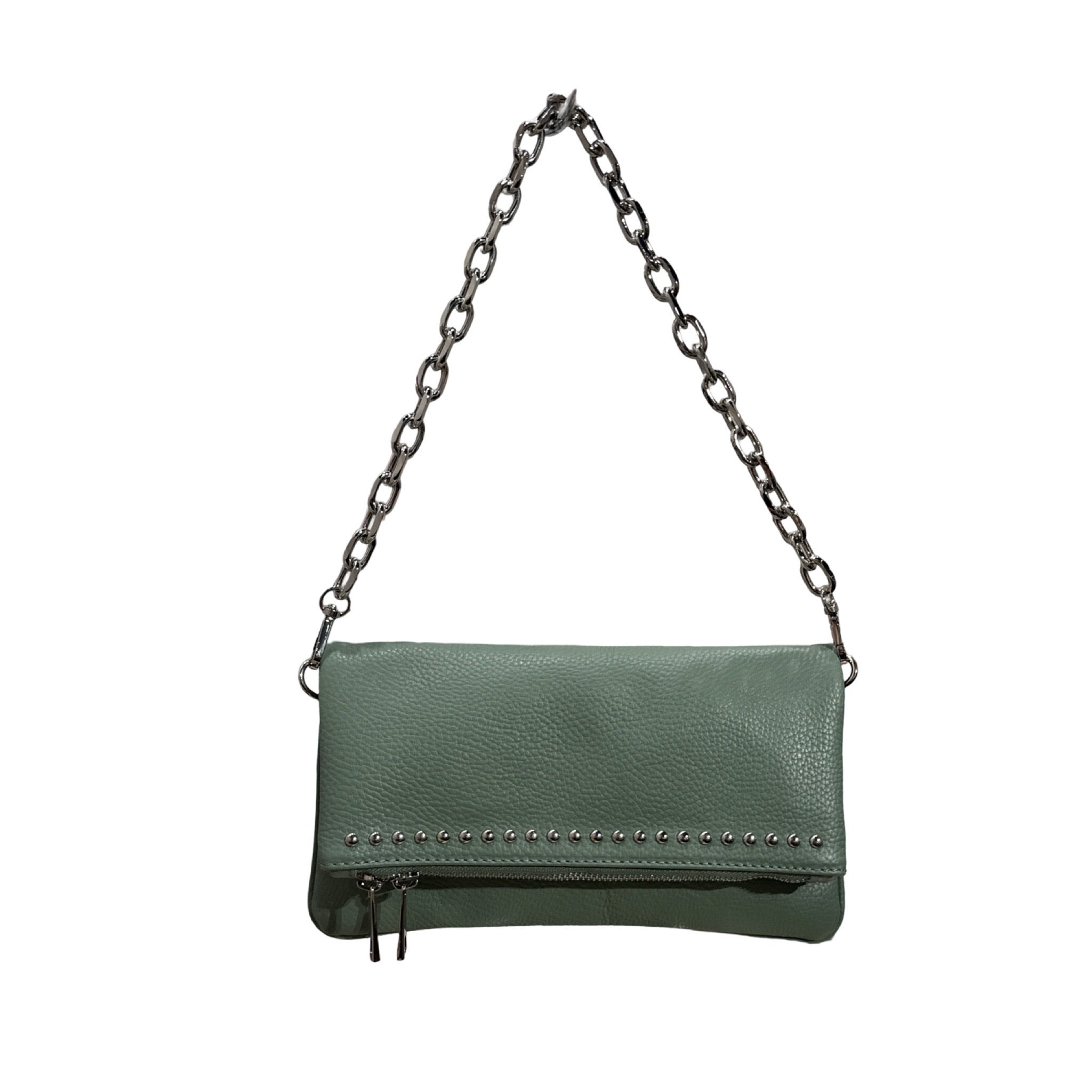 Pochette cuir de vachette grainé LOUISA LEE