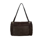 Sac à épaule en cuir suédé Aura M LOUISA LEE