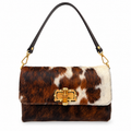 Sac à main cuir suède motif vache GALLANTRY