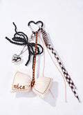 Grigri de sac nœud nice et perles ÉLINE L'ATELIER