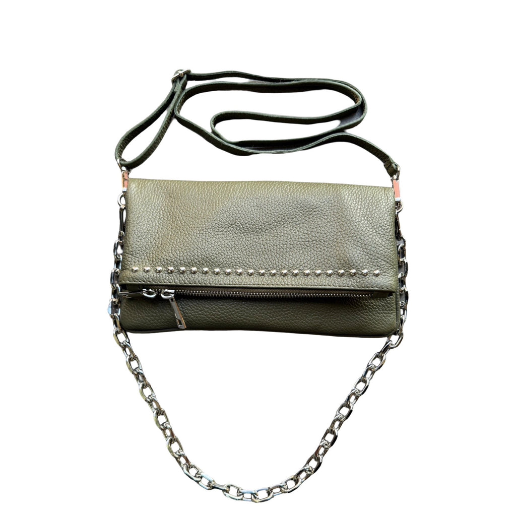 Pochette cuir de vachette grainé LOUISA LEE