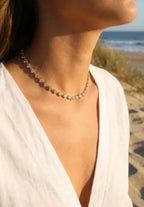 Collier cœurs pierres scintillantes doré BIJOUX MYSTÈRES
