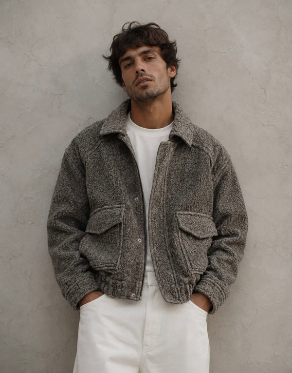 Veste courte texturée –