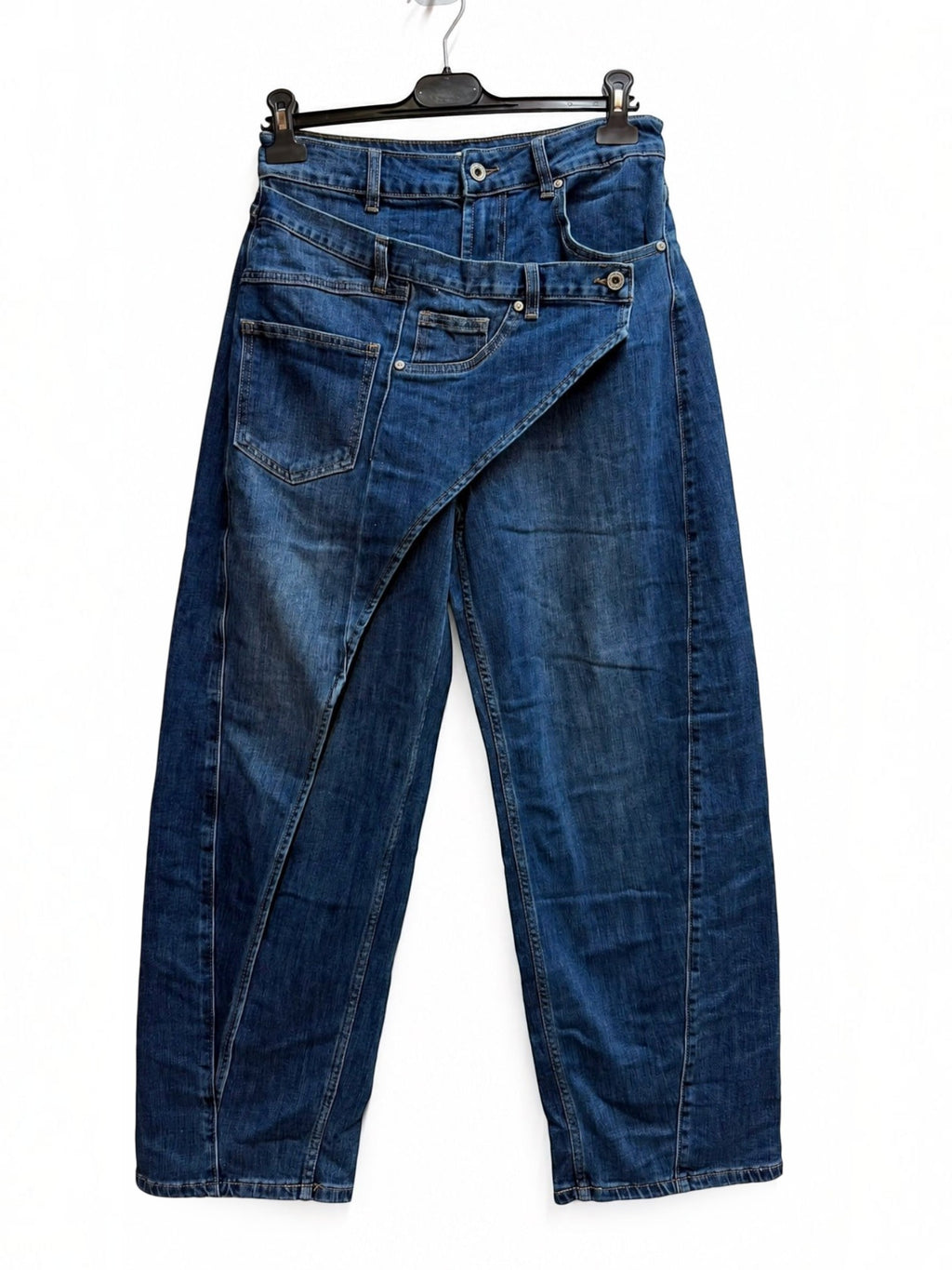 Jean large taille haute à coupe ample JOY'S FARFALLA