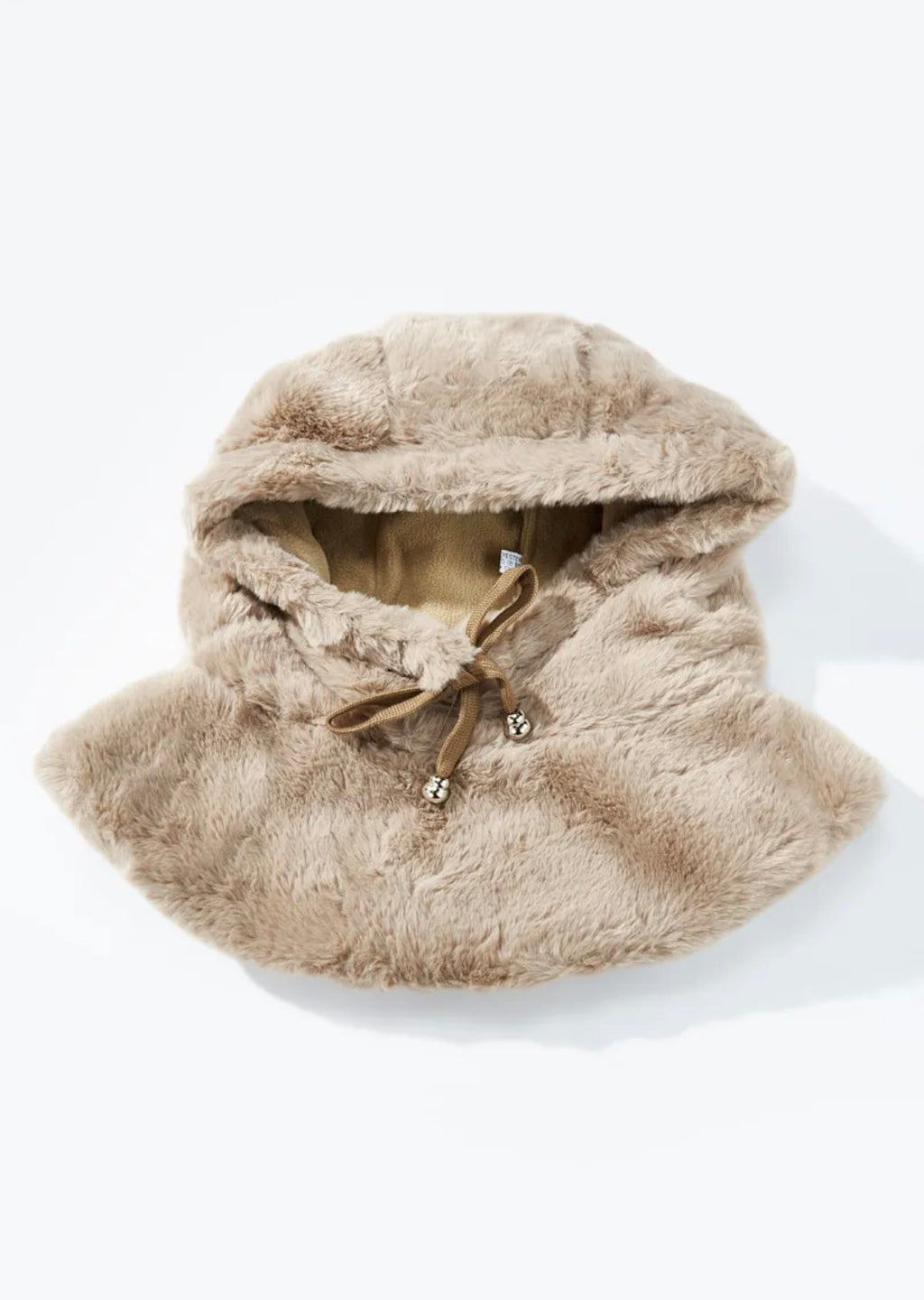 Cagoule moumoutée polaire ÉLINE L'ATELIER
