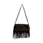 Pochette cuir suédé medium LOUISA LEE