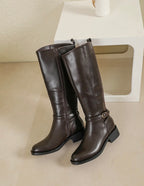 Bottes Cavalières Orena — Montantes Simili Cuir avec Boucle