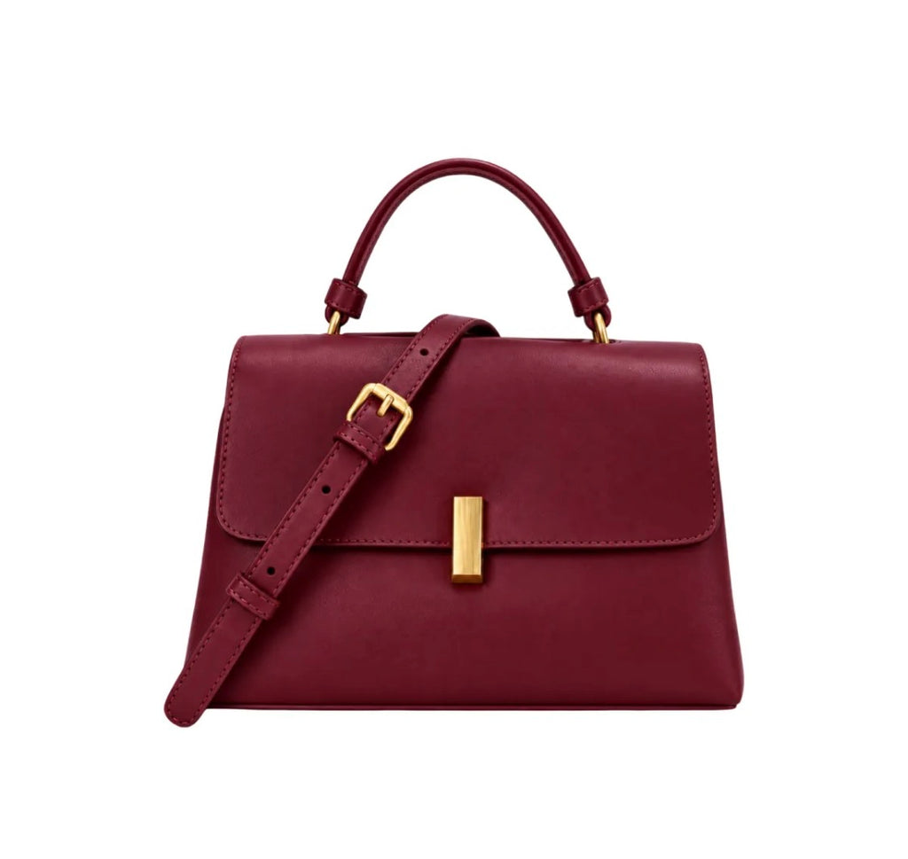 Sac bandoulière en cuir lisse Amour LOUISA LEE