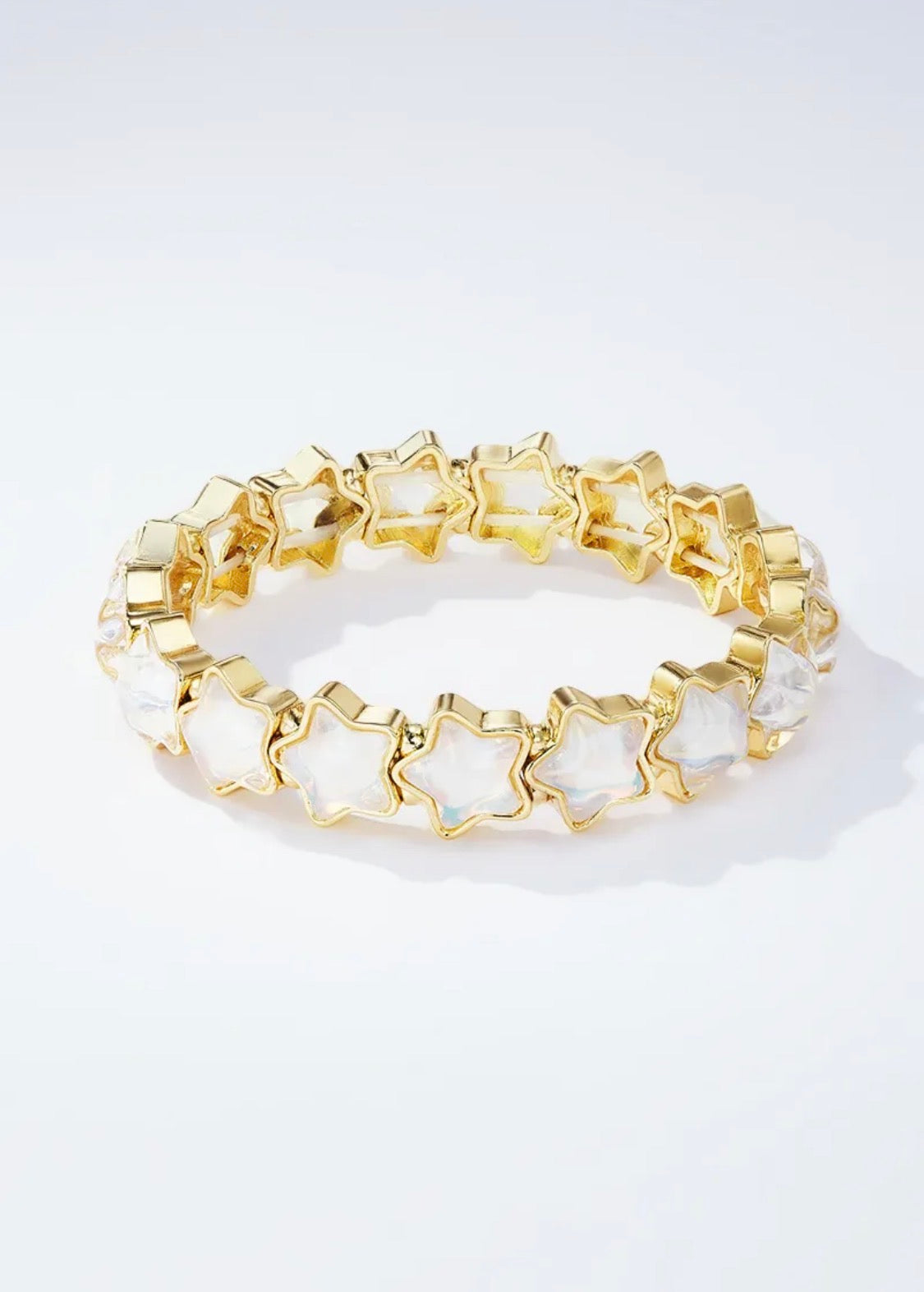 Bracelet élastique étoiles cristaux irisés BYREN | ÉLINE L'ATELIER