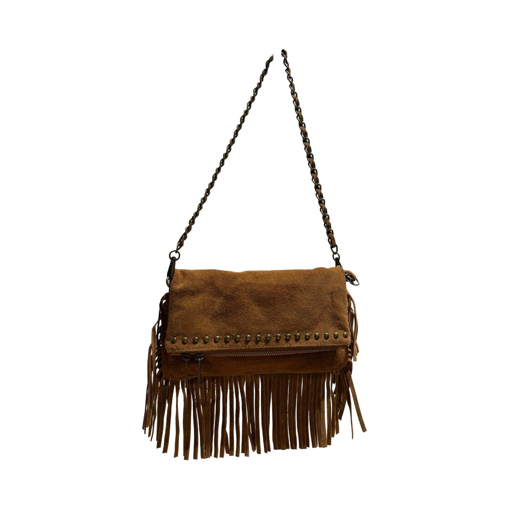 Pochette cuir suédé medium LOUISA LEE