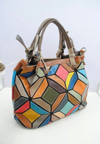 Sac à main cuir multicolore SYSTYLE