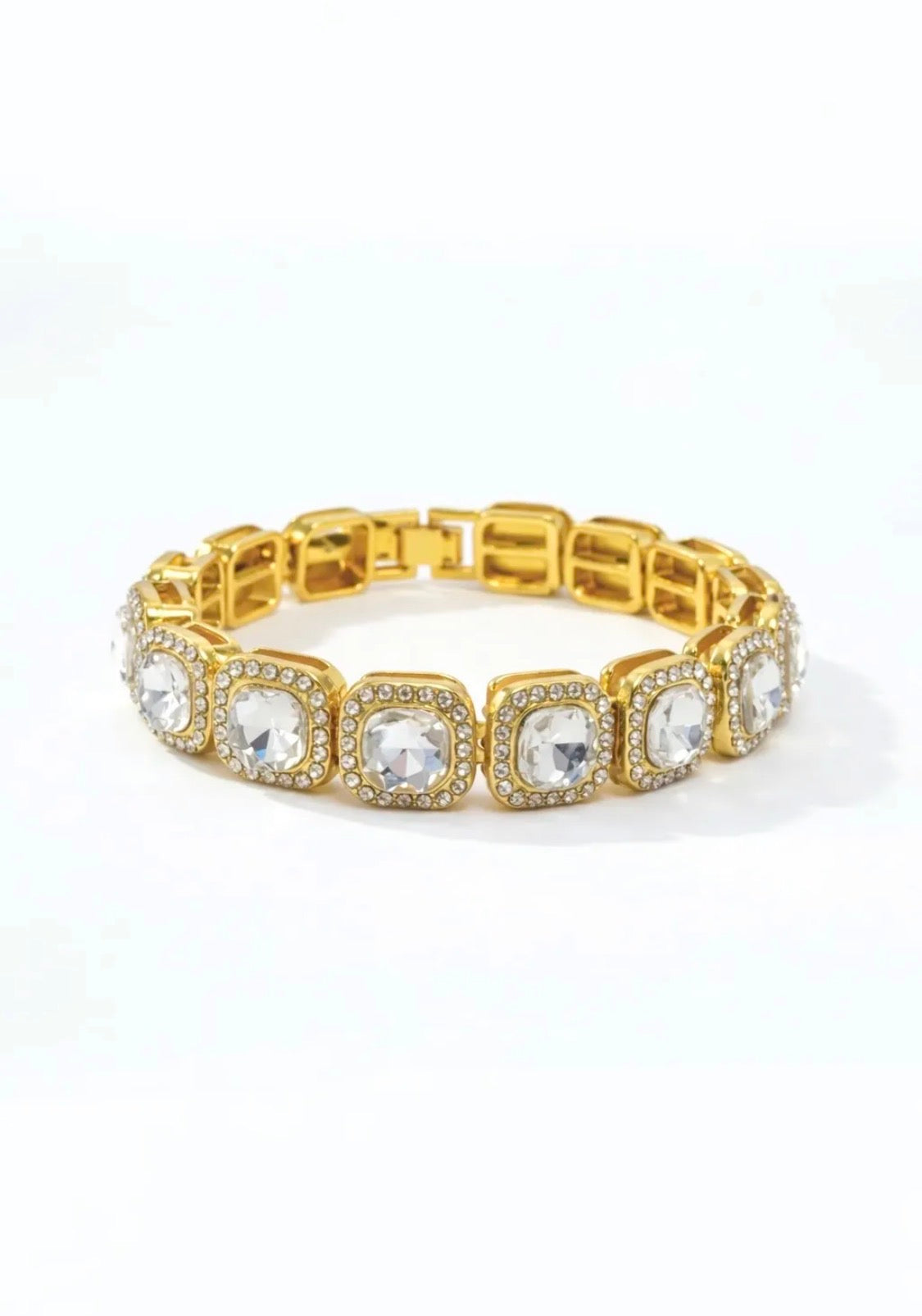 Bracelet strass homme 20 cm ÉLINE L'ATELIER