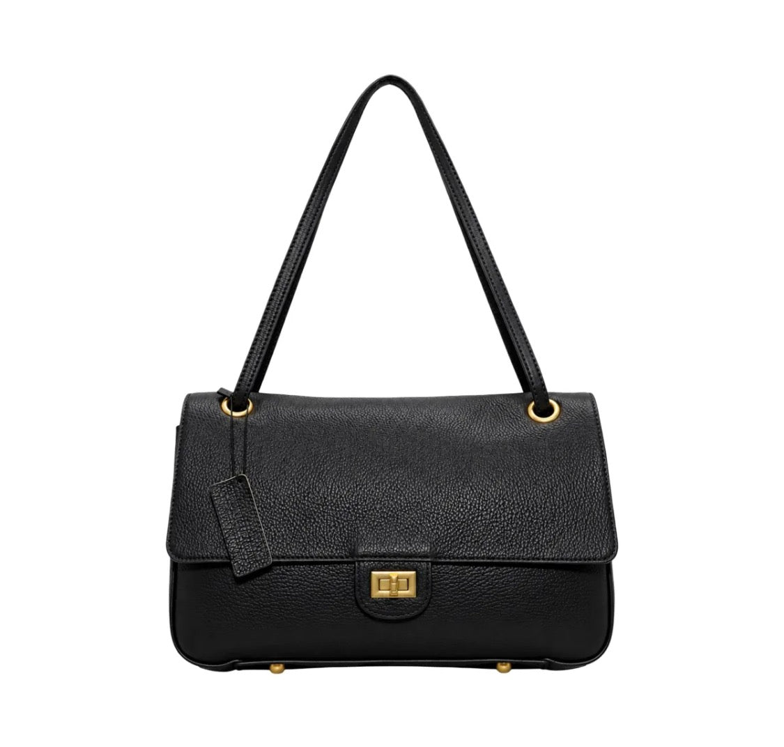 Sac épaule en cuir grainé Apoline LOUISA LEE