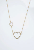 Collier cœur double Éline l'Atelier BYREN | ÉLINE L'ATELIER