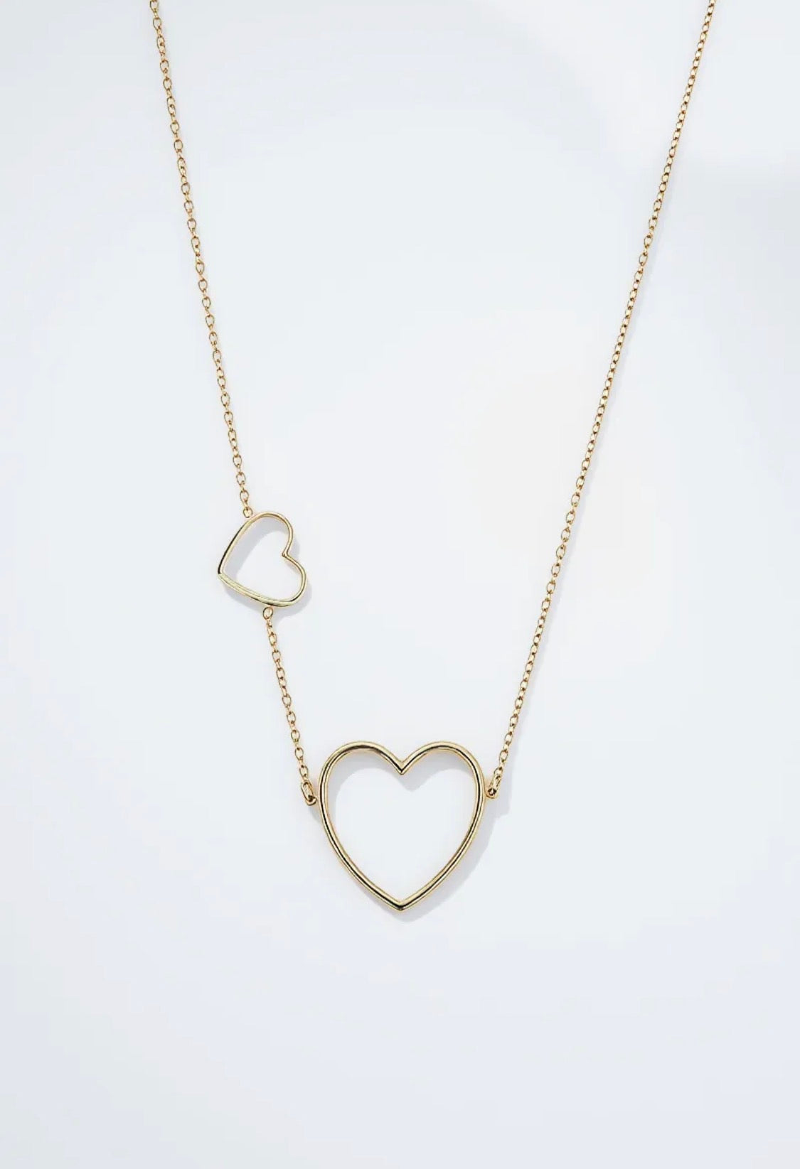 Collier cœur double Éline l'Atelier BYREN | ÉLINE L'ATELIER
