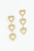 Boucles d'Oreilles Cœur en Acier Inoxydable BYREN | ÉLINE L'ATELIER