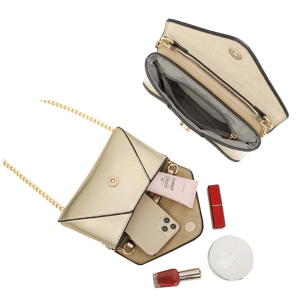 Pochette enveloppe Luminia à chaîne GALLANTRY