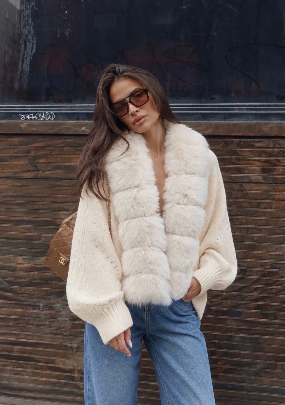 Gilet col fourrure amovible FRIME