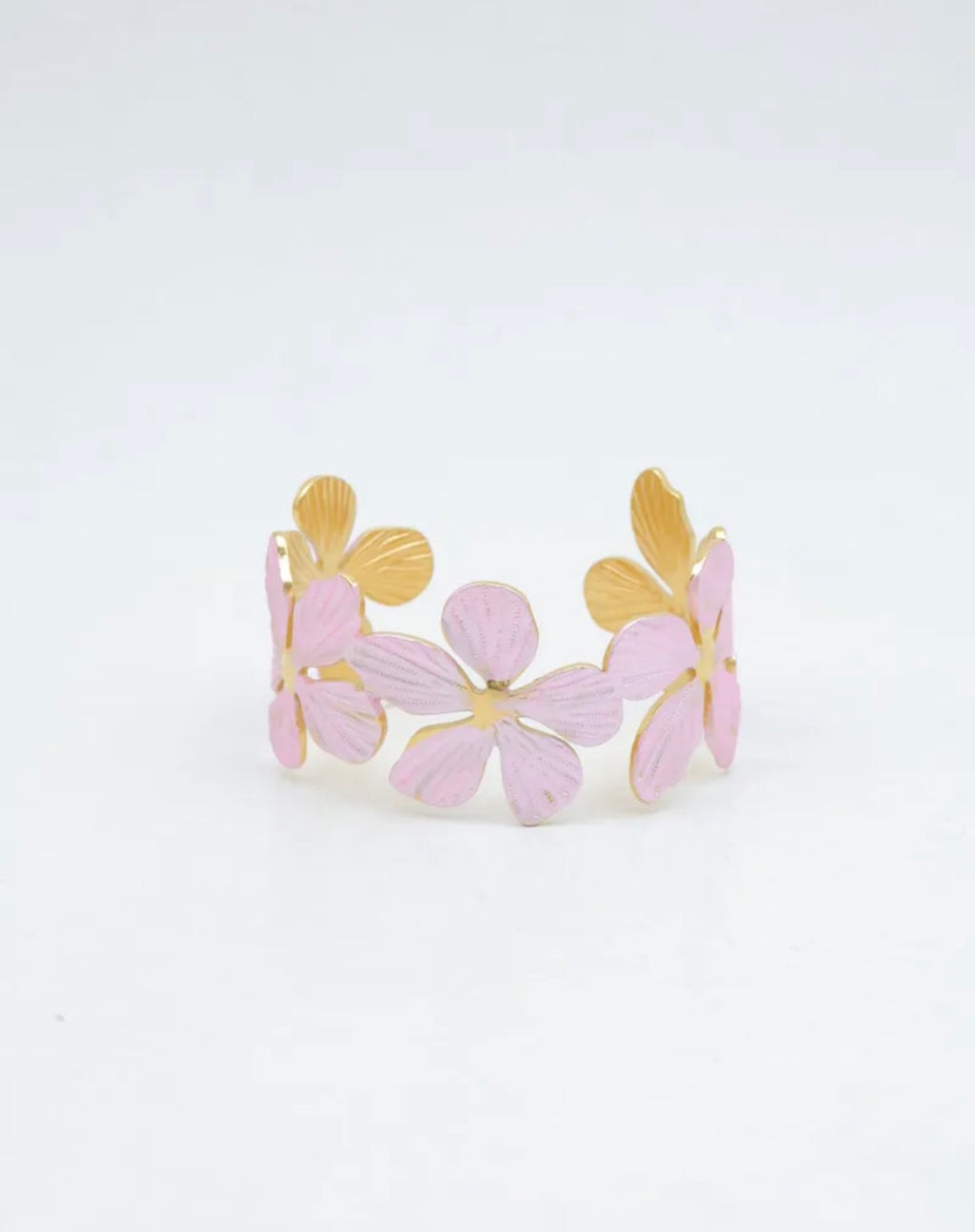 Bracelet jonc ouvert à fleurs BIJOUX MYSTÈRES