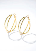 Boucles d'oreilles cercle acier inoxydable ÉLINE L'ATELIER