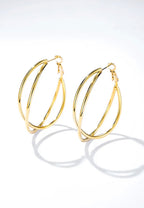 Boucles d'oreilles cercle acier inoxydable ÉLINE L'ATELIER