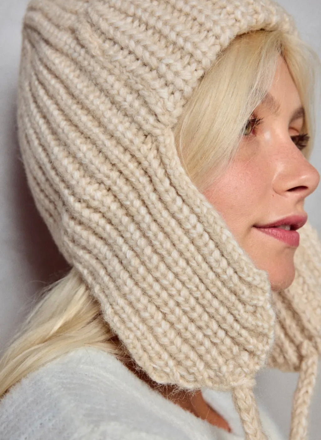 Bonnet cache-oreilles en laine BYREN | ÉLINE L'ATELIER