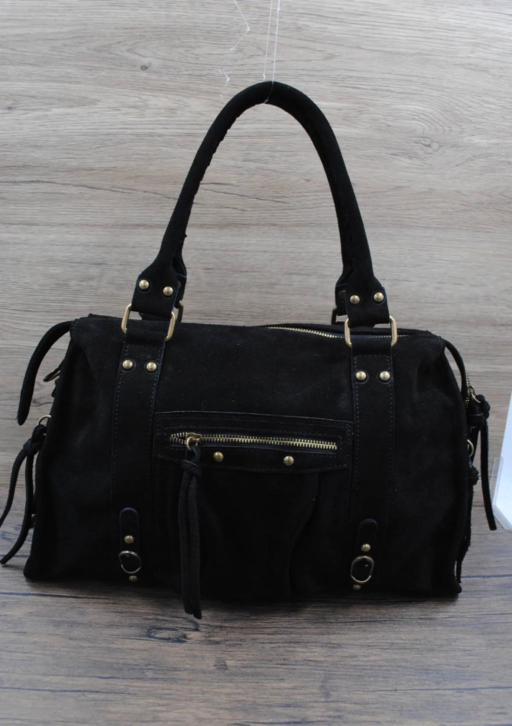 Sac à main cuir suède SYSTYLE