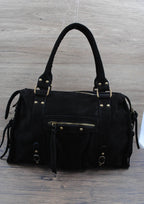 Sac à main cuir suède SYSTYLE