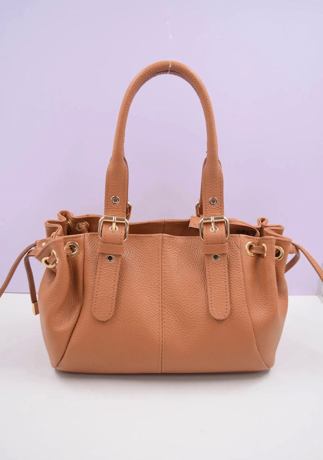 Sac à main cuir litchi SYSTYLE