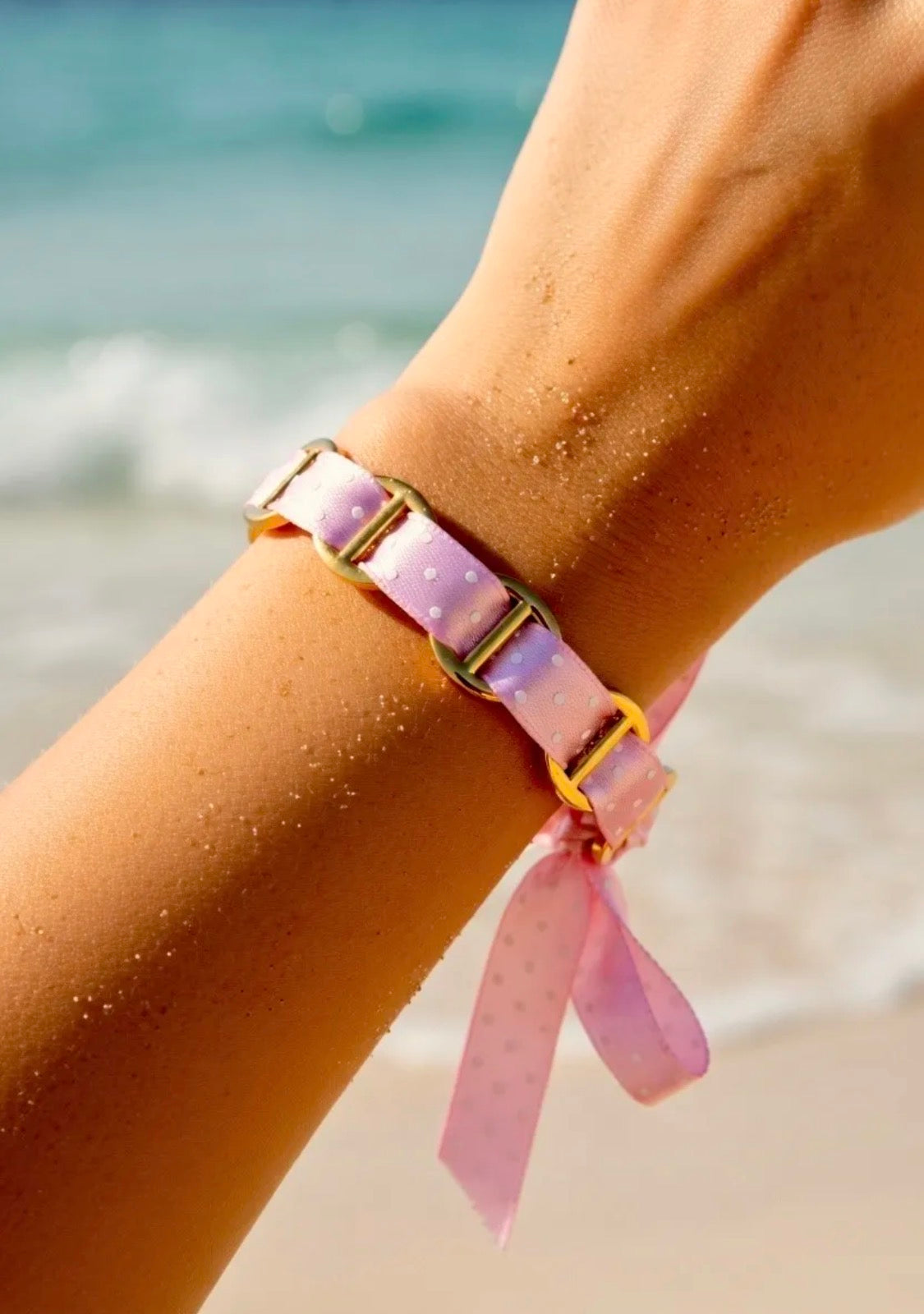 Joncs Ruban à Pois Acier Inoxydable ROSA