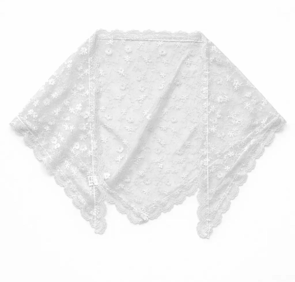 Foulard dentelle en viscose Éline BYREN | ÉLINE L'ATELIER