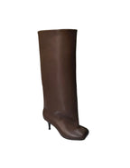 Bottes hautes en PU à talon fin STEPHAN PARIS