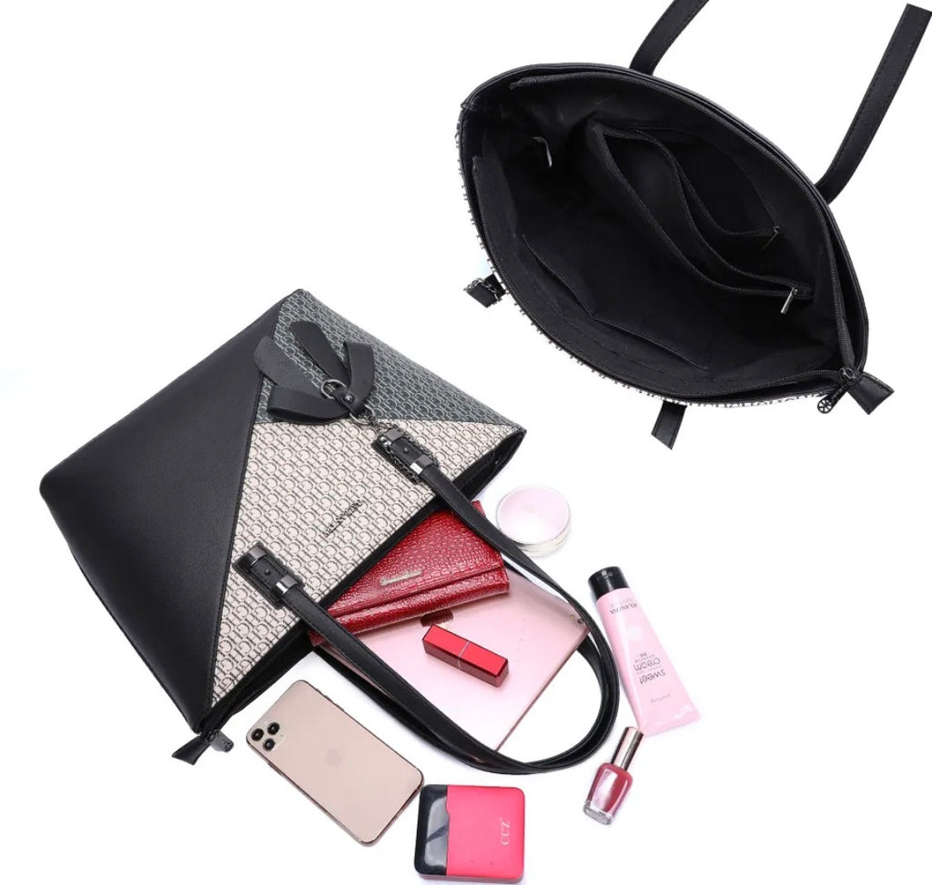 Sac Cabas bicolore monogramme GALLANTRY