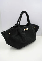 Sac à main en cuir suede véritable SYSTYLE