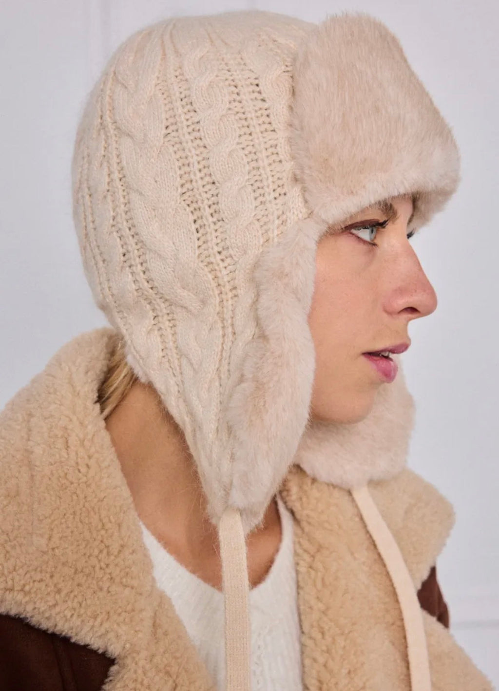 Bonnet cache-oreilles en laine BYREN | ÉLINE L'ATELIER