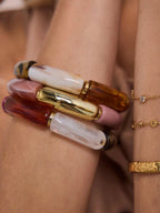 Bracelet élastique tubes multicolore BYREN | ÉLINE L'ATELIER