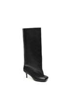 Bottes hautes en PU à talon fin STEPHAN PARIS