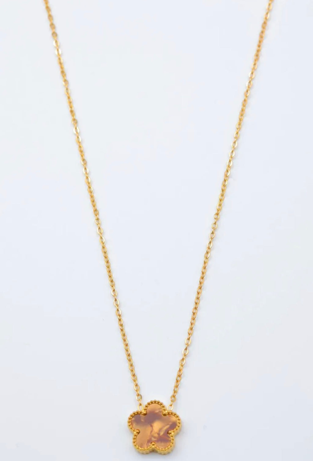 Collier fleur bijoux mystere