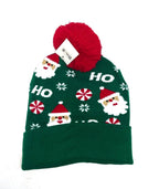 Bonnet de Noël à pompon et motifs festifs LINETA