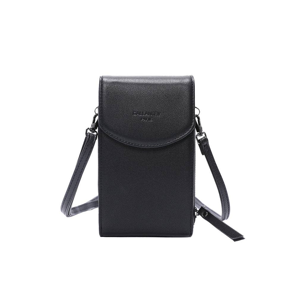 Portefeuille Femme Délicate Noir - Compact et Élégant avec Multiples Compartiments