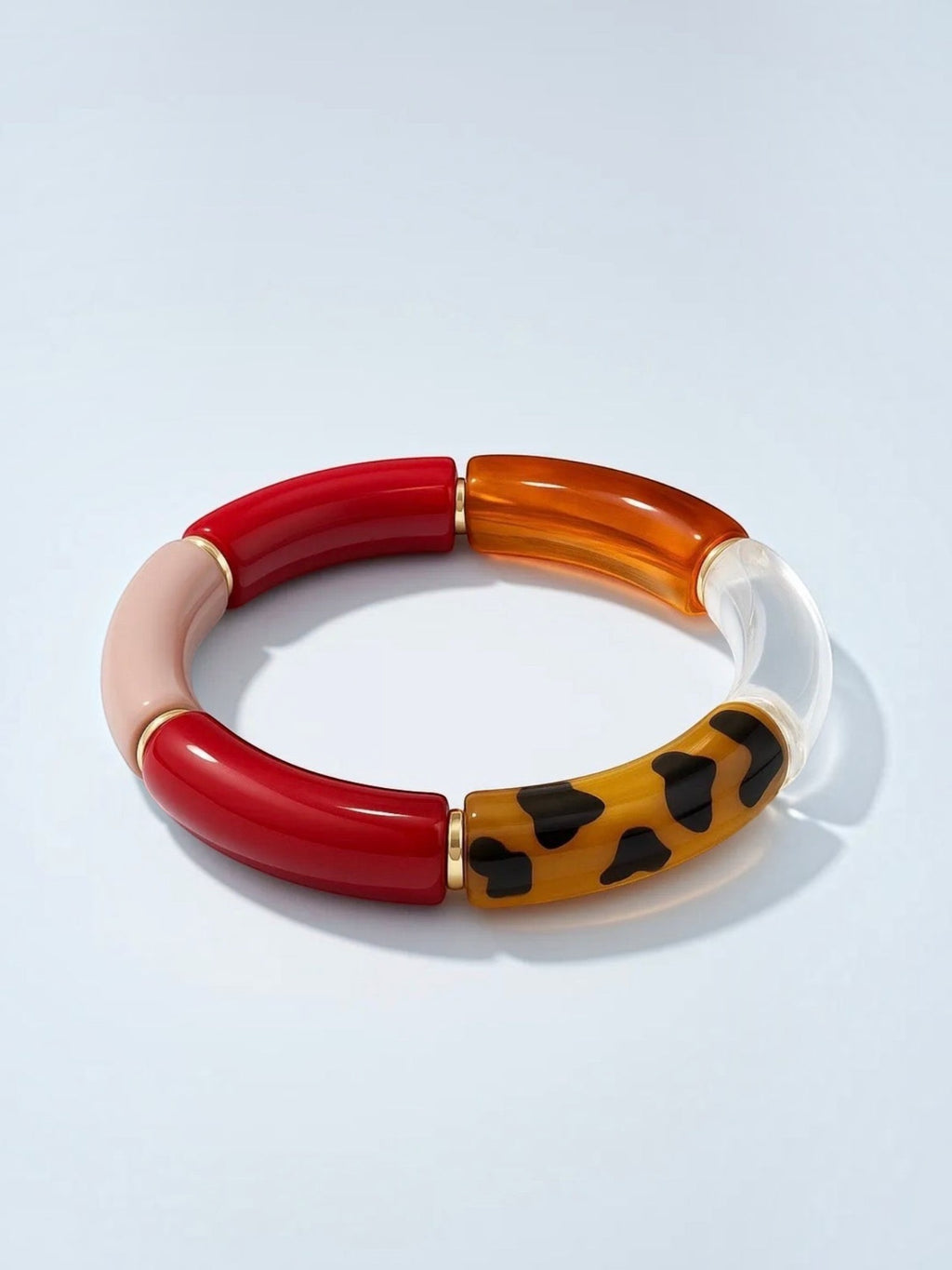 Bracelet élastique tubes multicolore BYREN | ÉLINE L'ATELIER