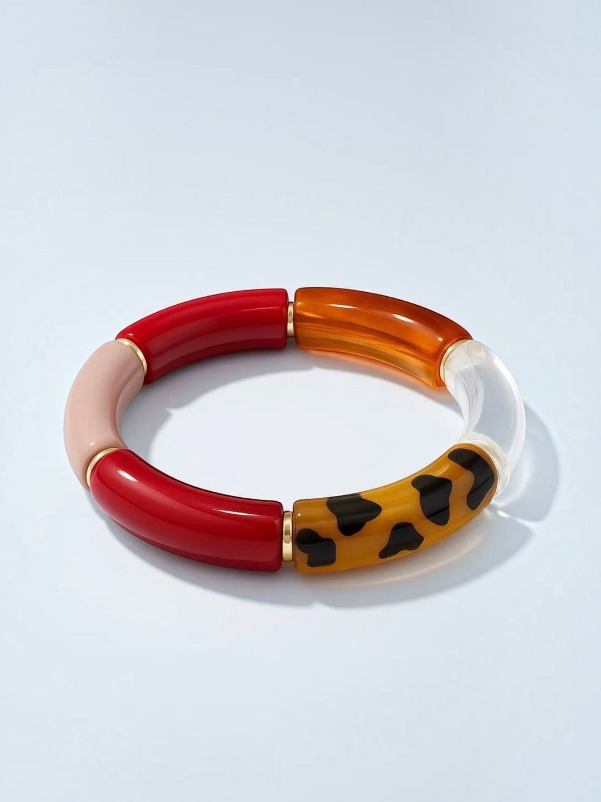 Bracelet élastique tubes multicolore BYREN | ÉLINE L'ATELIER